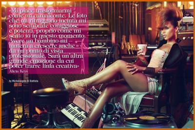 Alicia Keys in Vogue Italia